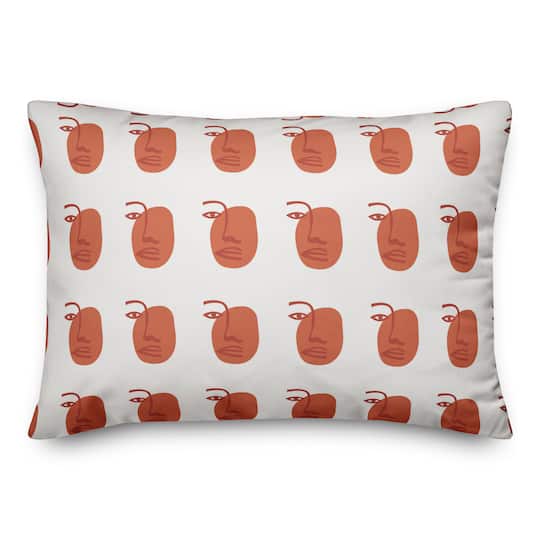 Abstract Figure Throw Pillow